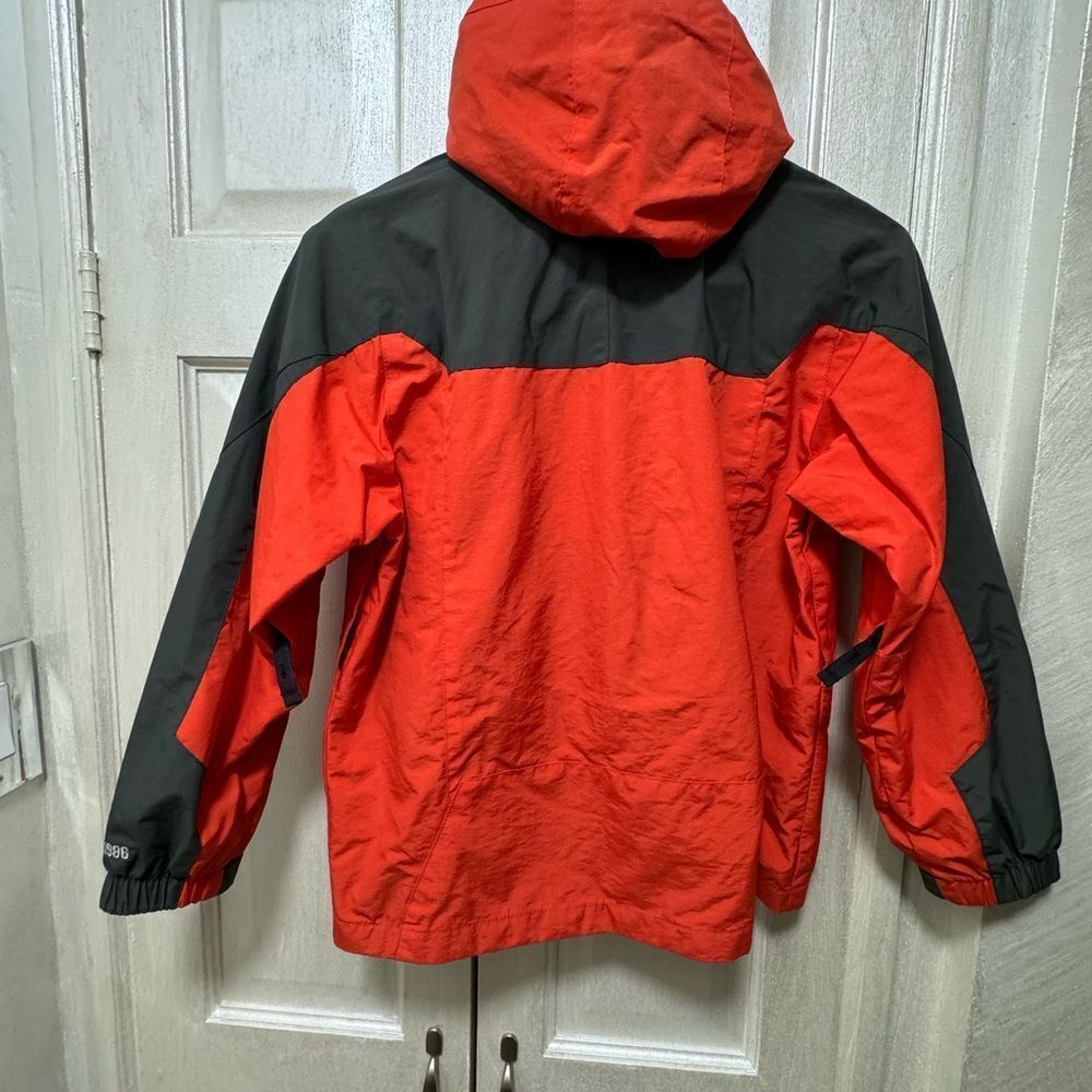 Gap Kids Boys L(10) Carrot Red Nylon Windbreaker Hooded Outdoor Jacket - Picture 2 of 16